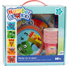 Numberblocks Party Supplies Kit, 31 Piece Birthday Party Set for 10 Guests with Plates, Cups, Napkins and Happy Birthday Banner