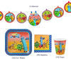 Numberblocks Party Supplies Kit, 31 Piece Birthday Party Set for 10 Guests with Plates, Cups, Napkins and Happy Birthday Banner