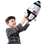 Neil The Rocket Plush - Light Up Rocket Ship