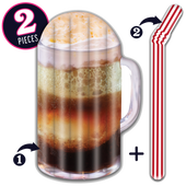 Take2Floats Root Beer Float and Straw Noodle