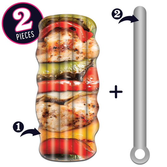 Take2Floats Chicken Shish Kebab Float and Skewer Noodle