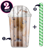 Take2Floats Ice Coffee Float and Straw Noodle