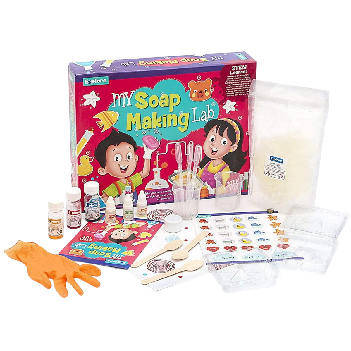 B Me Beginner Soap Making Craft Kits for Kids Girls Ages 6+ | Make 15+ Soap  Shapes with 5 Different Scents | Make Your Own Soap Science Kits Toys