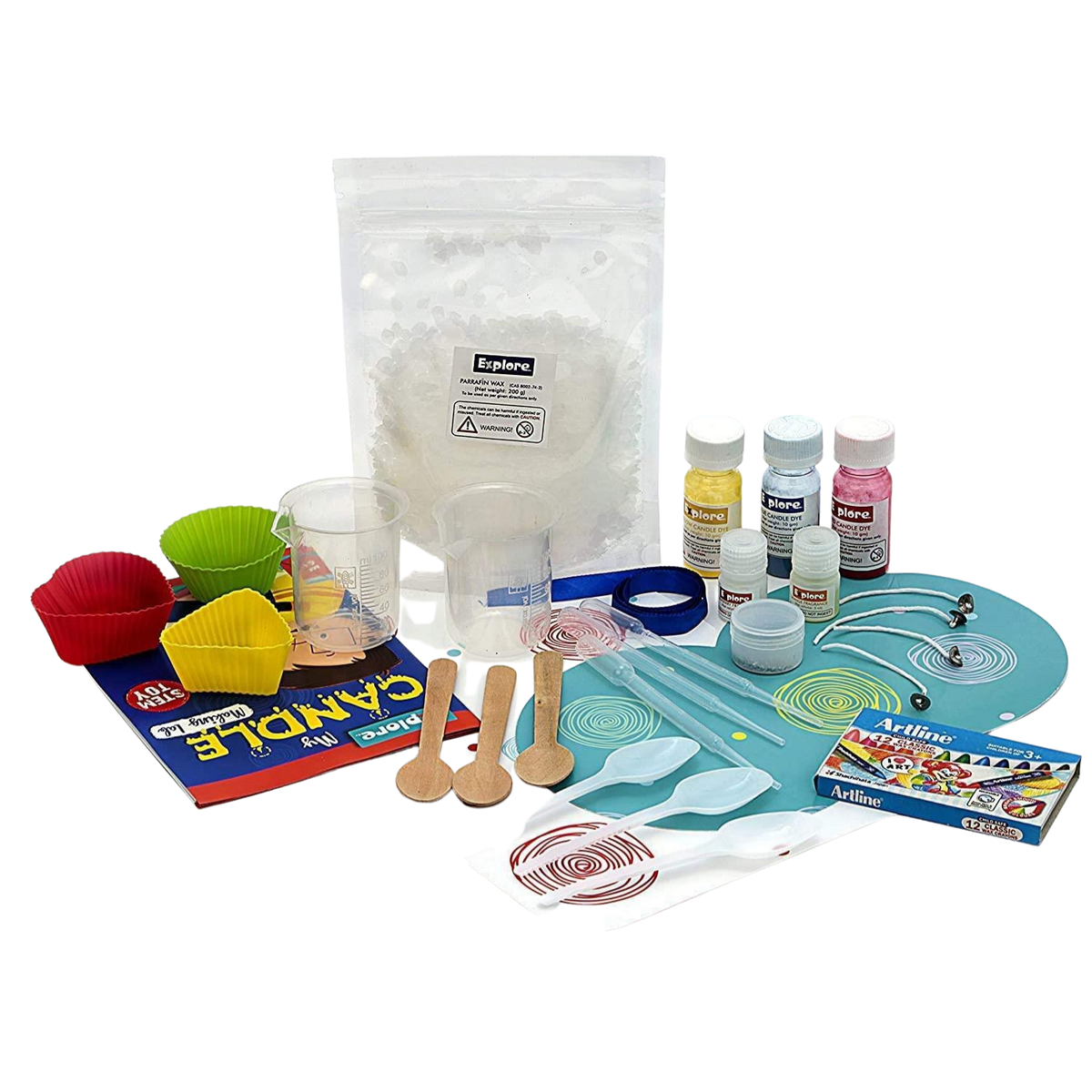 Science Gone Fun Clear Gel Candle Making Kit: 2 DIY Sets for Thoughtful  Friend and Gift-Giving