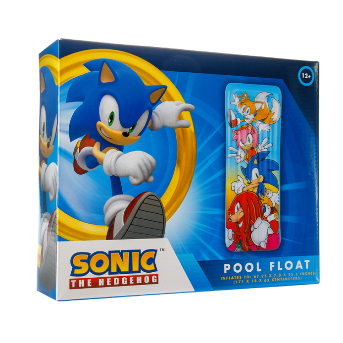Inflatable Sonic The Hedgehog Pool Float MMT Mighty Mojo Toys