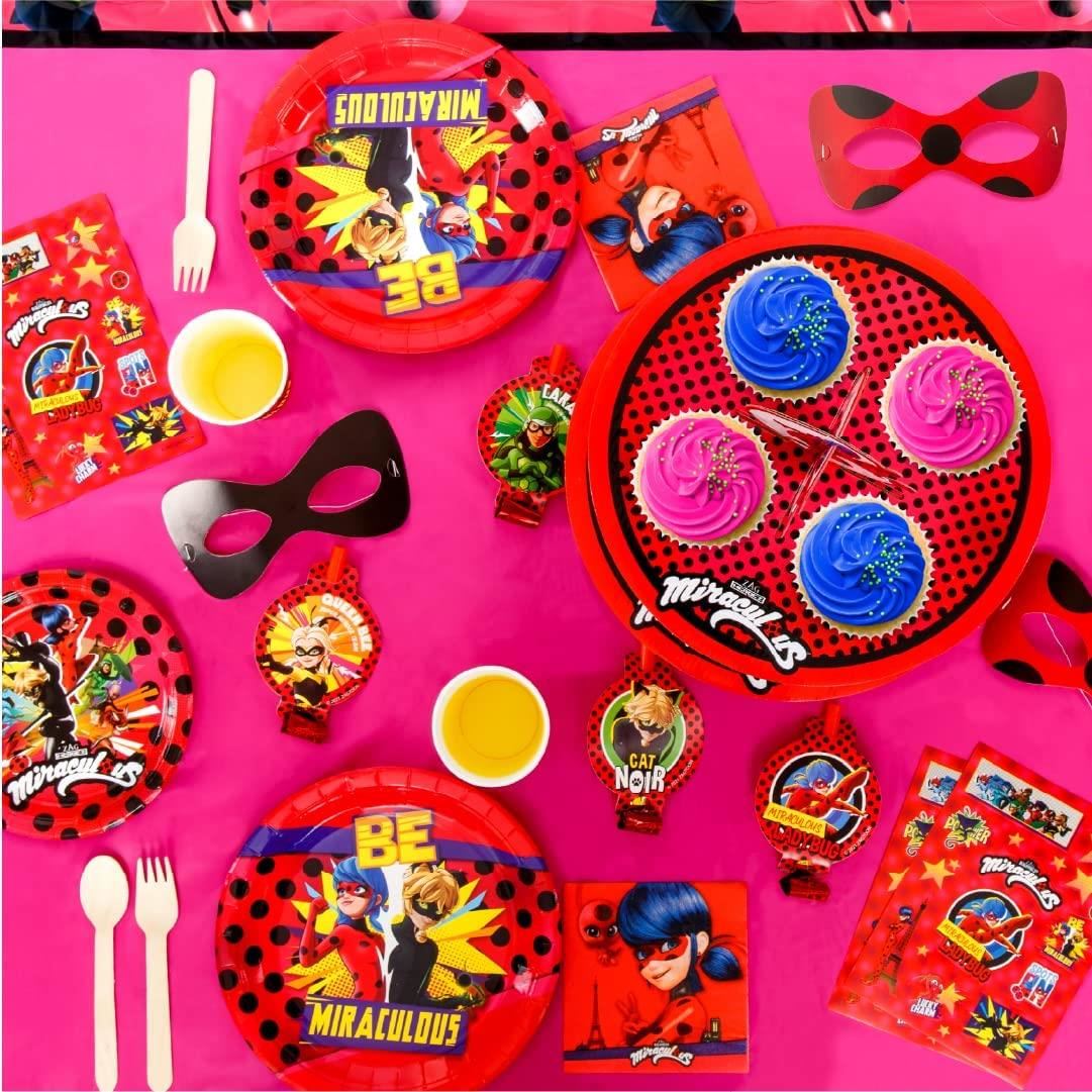 Creative Converting Ladybug Fancy Party Banner - 5 Foot Ribbon Banner With Stickers