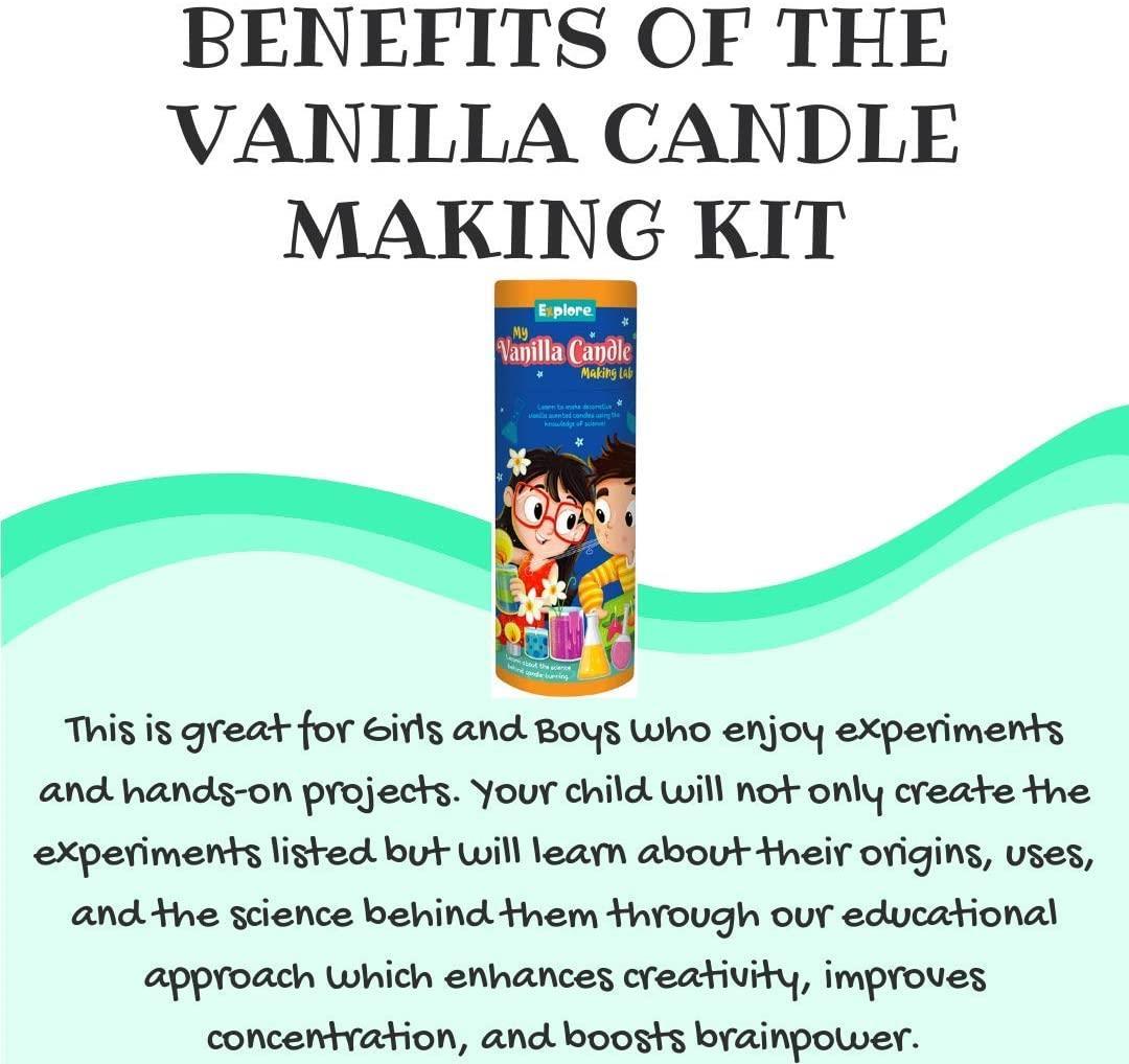Vonadale Do-It-Yourself Scented Candle Making Kit for Kids with Instructions
