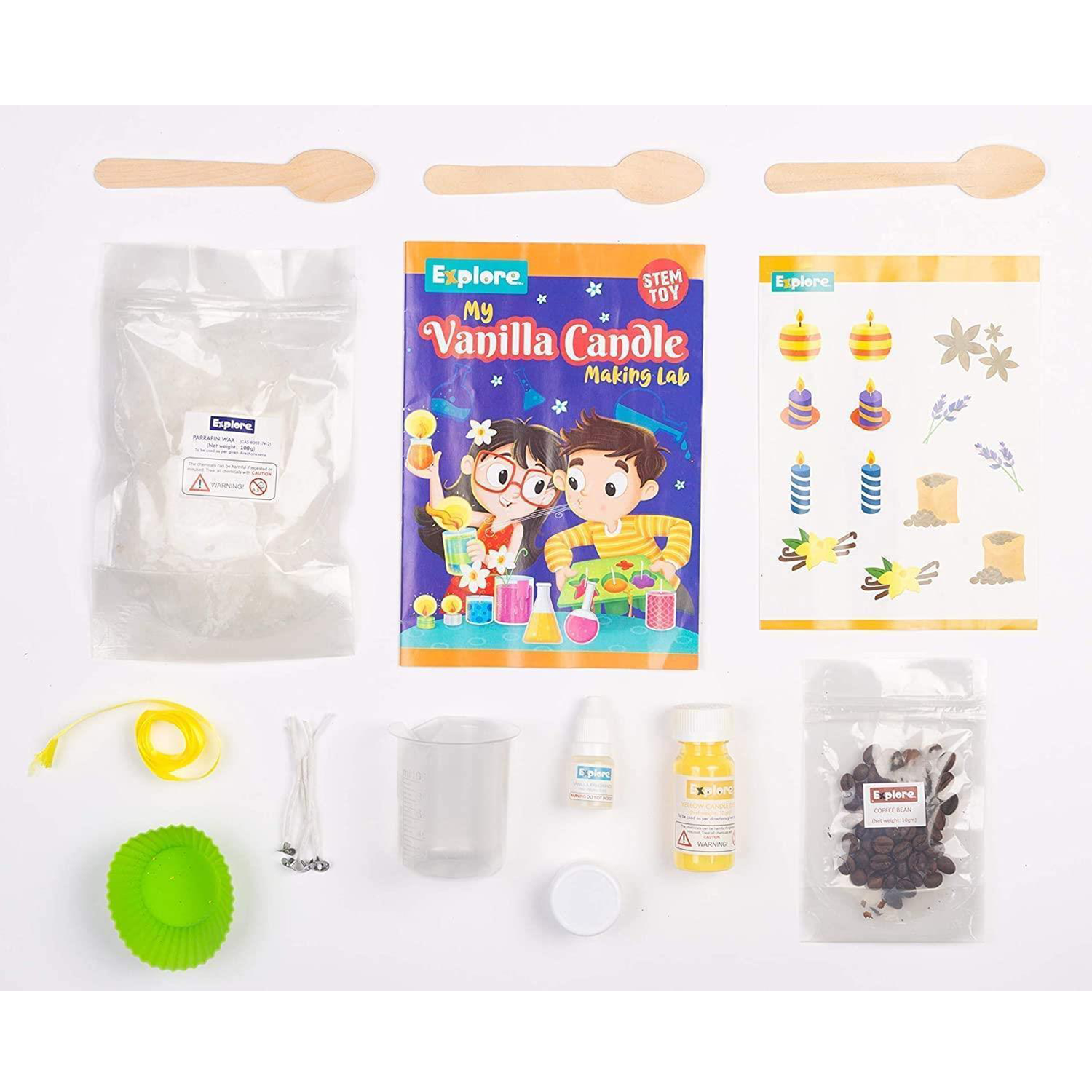 Vonadale Do-It-Yourself Scented Candle Making Kit for Kids with Instructions