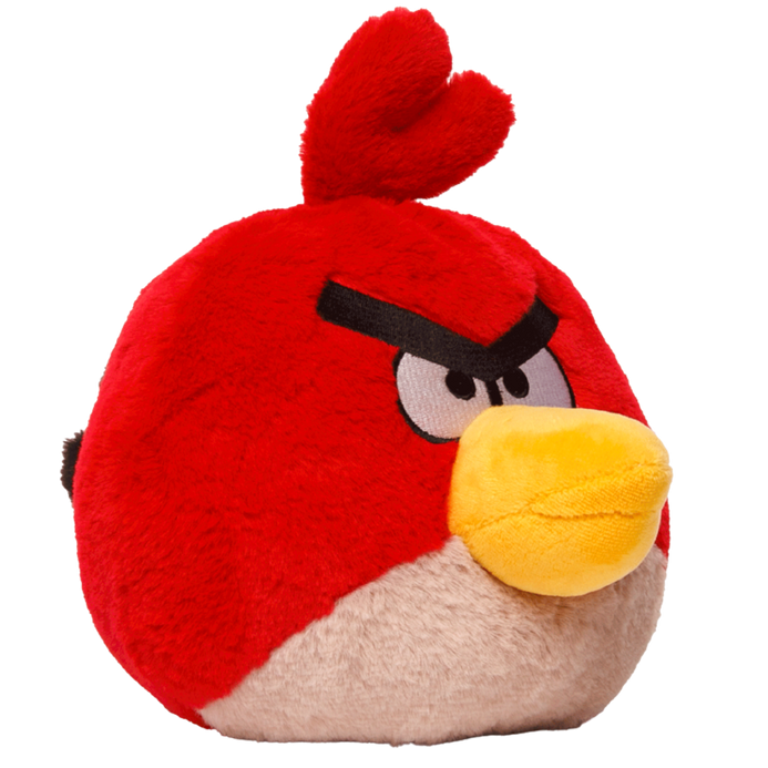 Angry Birds Red Bird Plush MMT Mighty Mojo Toys