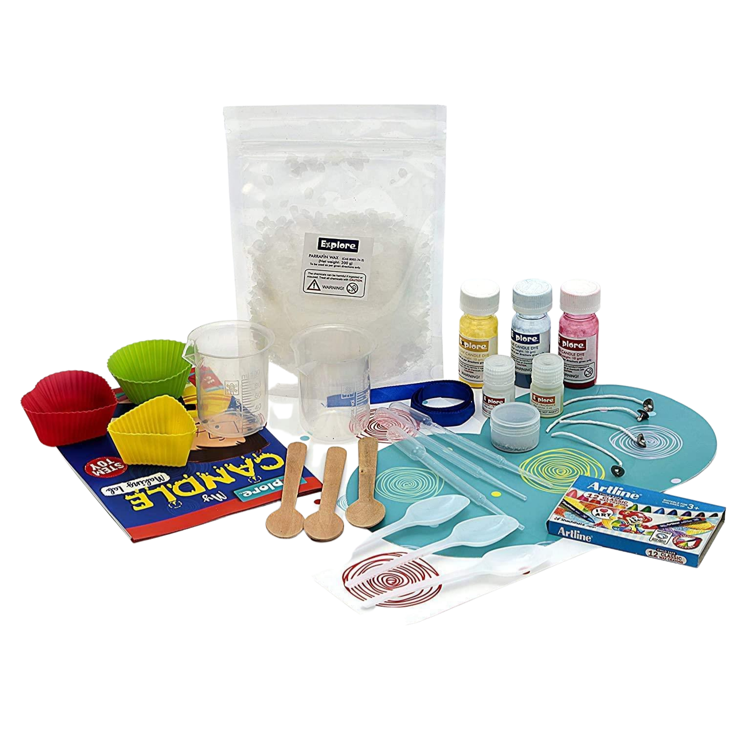 Science Gone Fun Clear Gel Candle Making Kit: 2 DIY Sets for Thoughtful Friend and Gift-giving